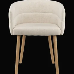 Fabric and Mango Wood Accent Chair