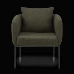 Fabric and Metal Accent Chair