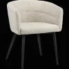 Fabric and Metal Accent Chair
