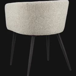 Fabric and Metal Accent Chair