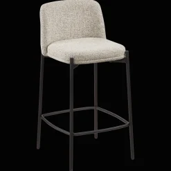 Fabric and Metal Bar Stool