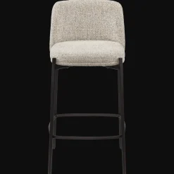 Fabric and Metal Bar Stool