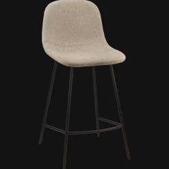 Fabric and Metal Bar Stool