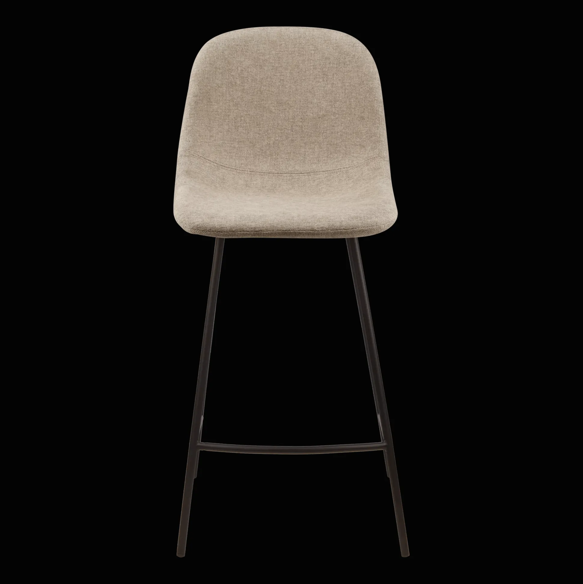 Fabric and Metal Bar Stool
