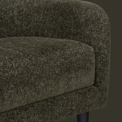 Fabric and Metal Bench