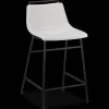 Fabric and Metal Counter Stool
