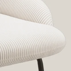 Fabric and Metal Counter Stool