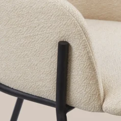 Fabric and Metal Dining Chair