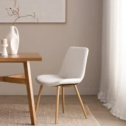 Fabric and Metal Dining Chair
