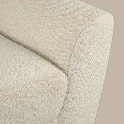 Fabric and Wood Bench