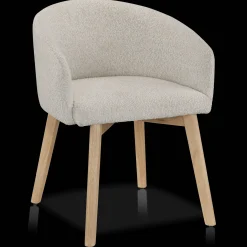 Fabric and Wood Dining Chair