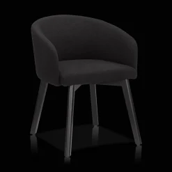 Fabric and Wood Dining Chair