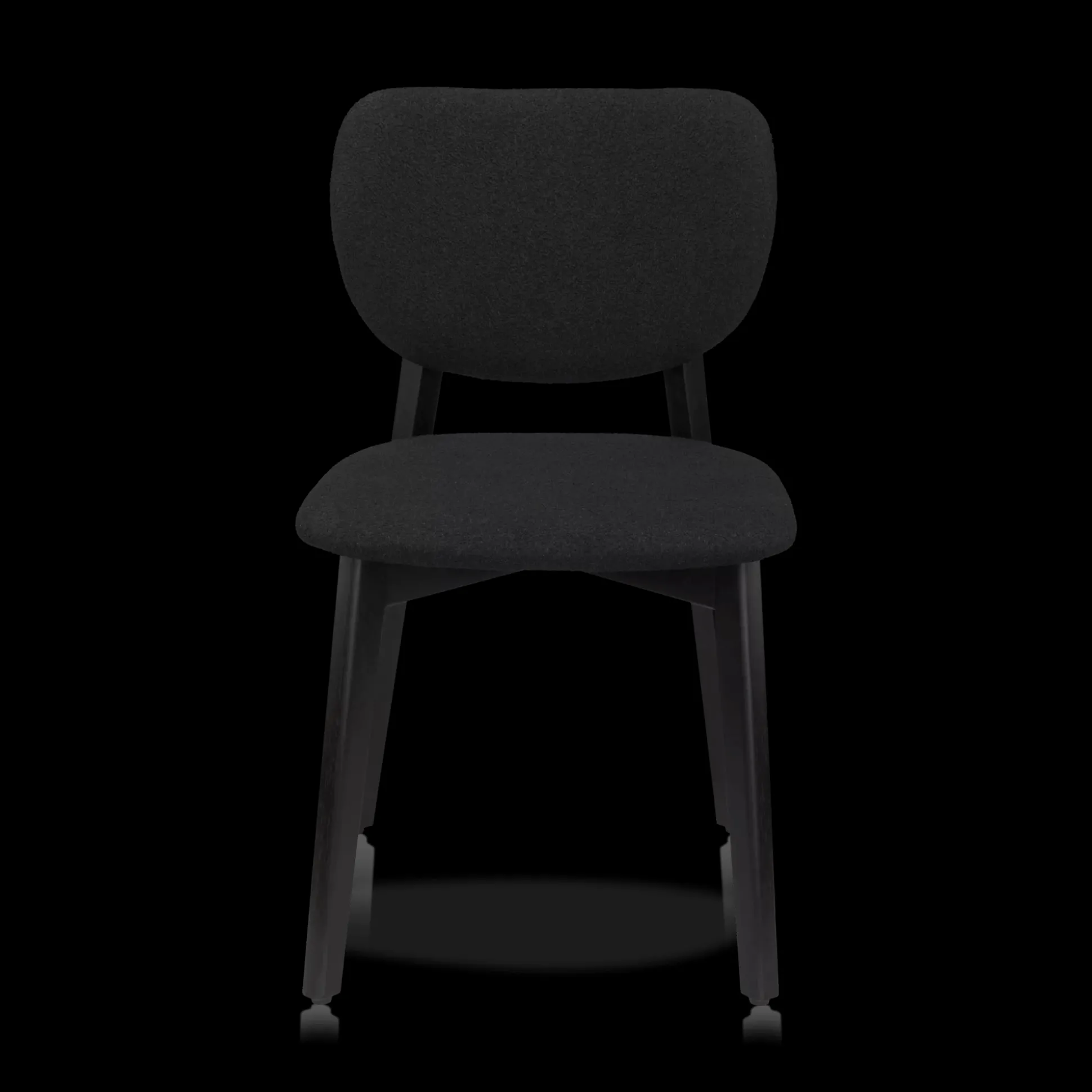 Fabric and Wood Dining Chair