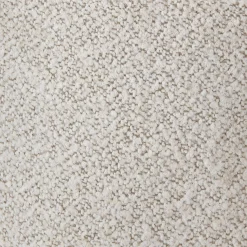 Fabric and Wood Ottoman