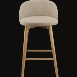 Fabric and Wood Stool