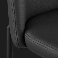 Faux Leather and Metal Bar Stool