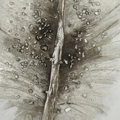 Feather Oil Painted Canvas