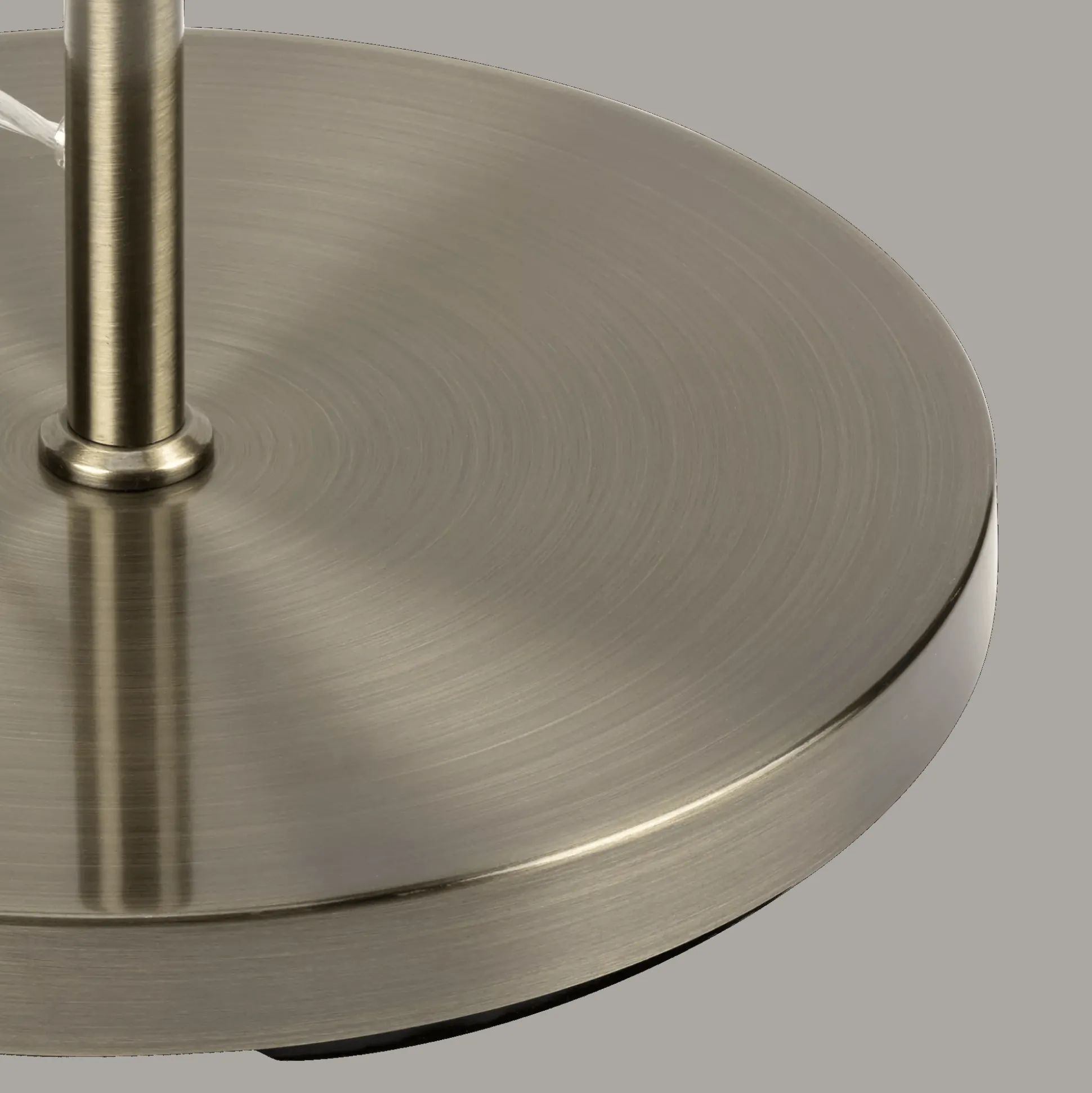 Floor Lamp with Cream Shade and Gold Base