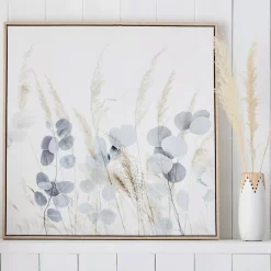 Framed Eucalyptus and Pampas