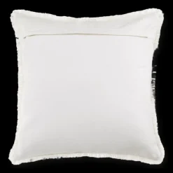 Frans Fringed White Decorative Pillow