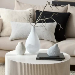 Frosted Glass Table Vase