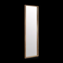 Full-Length Mirror with Wood-Like Frame