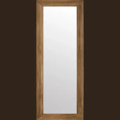Full-Length Pine Wood Framed Mirror