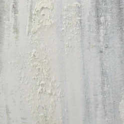 Gel-Embellished Neutral & Blue Canvas