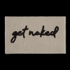 Get Naked Typography Bath Mat