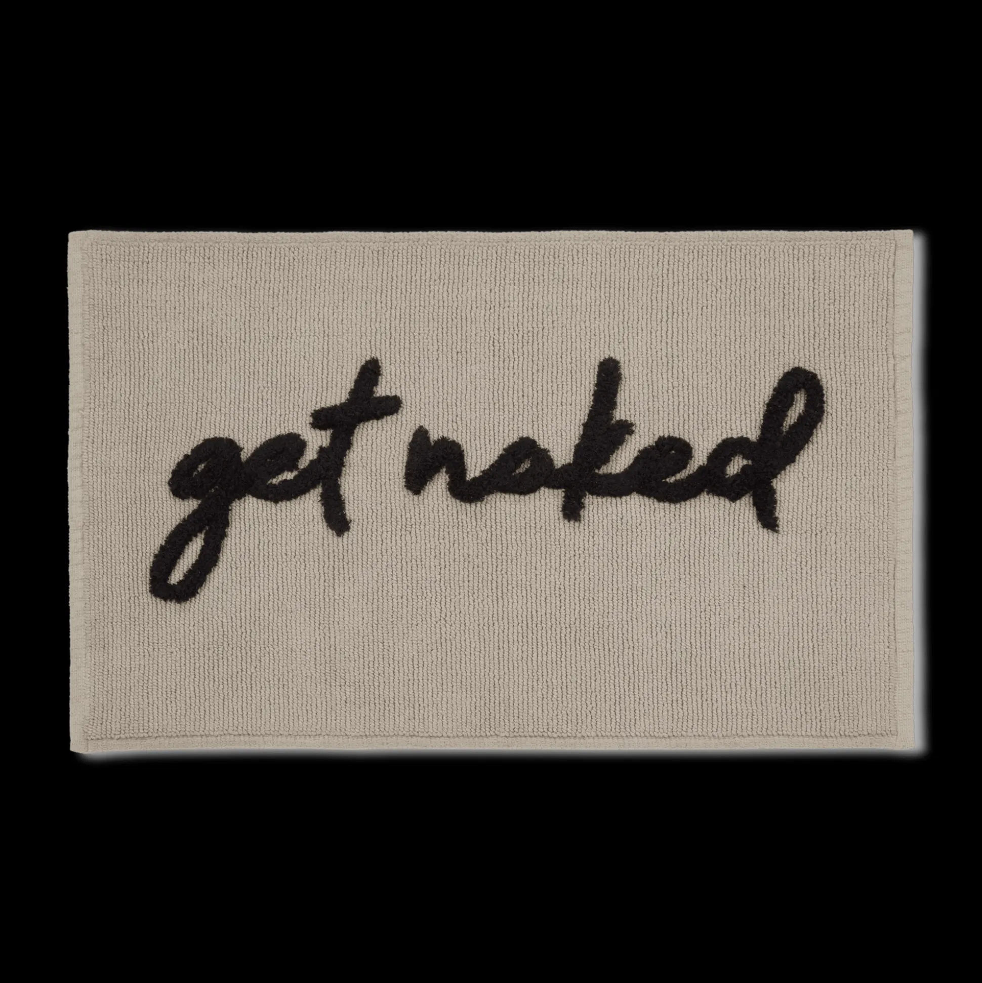 Get Naked Typography Bath Mat