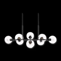 Glass and Metal Ceiling Lamp