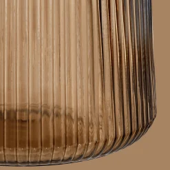 Glass Ribbed Table Lamp
