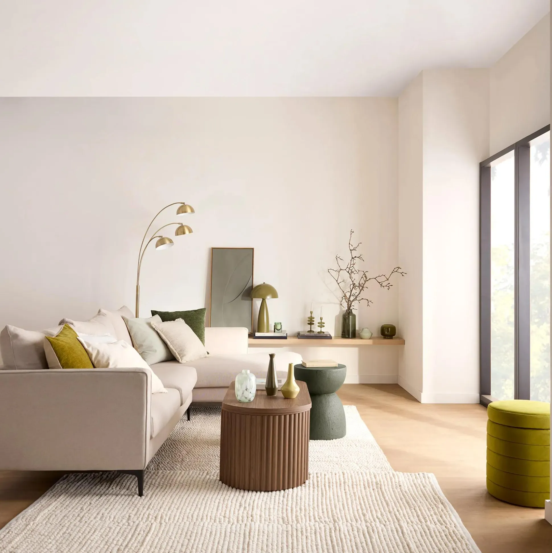 Green Abstract Framed Art