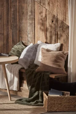 Green Cougar Faux Fur Throw