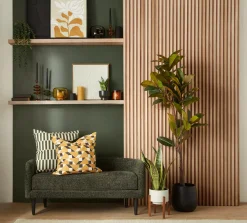 Green Glass Pillar Candle Holder