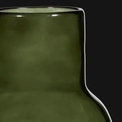 Green Glass Vase