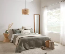 Green Nash Collection - 3-Piece Coverlet Set