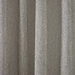 Grey Eneca Back-Tab/Rod-Pocket Curtain