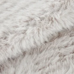 Grey Maddox Faux Fur Throw