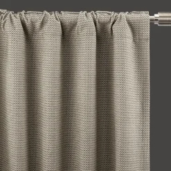 Grey Ortega Blackout Back-Tab Curtain