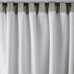Grey Ortega Blackout Back-Tab Curtain