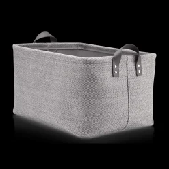 Grey Storage Basket with Handles