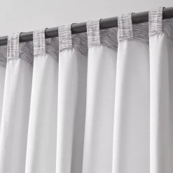 Grey Toulouse Blackout Curtain with Hidden Backtab