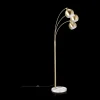 3-Head Floor Lamp with Marble Base