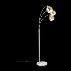 3-Head Floor Lamp with Marble Base