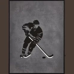 Hockey Player LED Wall art