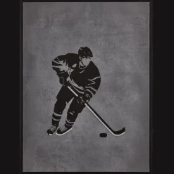 Hockey Player LED Wall art
