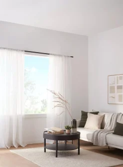 Ivory Rod Pocket Sheer Curtain