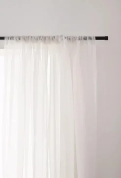Ivory Rod Pocket Sheer Curtain
