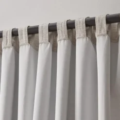 Ivory Toulouse Blackout Curtain with Hidden Backtab